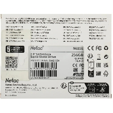 Накопитель SSD Netac N600S, 256Gb, SATA III, 2.5