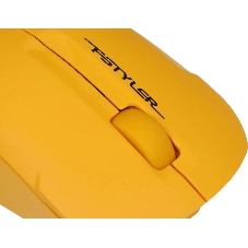 Мышь беспроводная A4Tech Fstyler FG15CS Air2 желтый, 1200 dpi, радиоканал, USB, кнопки - 3