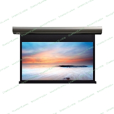Экран с электроприводом Lumien Cinema Control 241x400 см (раб.область 220х390 см) Matte White черная кайма по периметру, серый корпус, 16:9