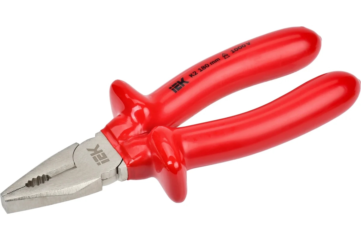 Пассатижи IEK ARMA2L 3 (A2L3-PL20-K2-180) диэлектрические Profi 180 мм 1000В