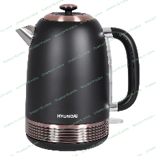 Чайник электрический Hyundai HYK-S4501 1.7л. 2200Вт черный/бронзовый (корпус: нержавеющая сталь/пластик)
