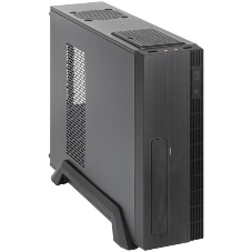 Компьютерный корпус CHIEFTEC UNI UE-02B-OP без БП, Slimline desktop, SFX, черный, mATX