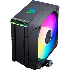 Устройство охлаждения(кулер) Bloody AC-12 ARGB Soc-AM5/AM4/1200/1700/1851 черный 4-pin 14-26dB Al+Cu 230W 582gr Ret (AC-12-ARGB230-BK)