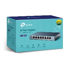 Коммутатор TP-Link TL-SG108, 8×1 Гбит/с, неуправляемый