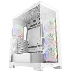 Компьютерный корпус Deepcool CG580 4F V2 WH без БП, боковое окно (панорама), 4x120мм ARGb PWM вентилятора, белый, ATX (R-CG580-WHADA4-G-2)