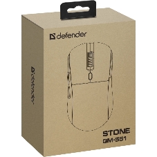 Мышь беспроводная/проводная Defender Stone GM-551 черный, 7200 dpi, радиоканал, Bluetooth, USB, кнопки - 7