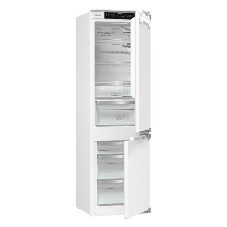 Встраиваемый холодильник Gorenje NRKI517E82WF, полезный объем 244 л, электронное управление, цифровой дисплей, автоматическое размораживание No Frost, быстрое замораживание, интенсивное охлаждение, зона свежести с контролем влажности, инверторный компрессор, энергоэффективность А+