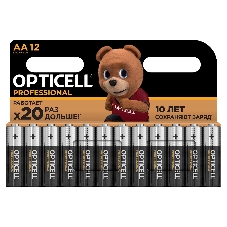 Батарея Opticell Professional LR6 AA (12шт) блистер