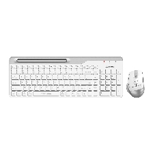 Комплект клавиатура+мышь A4Tech FStyler FB2535C беспроводной, USB + Bluetooth, 2000 DPI, белый
