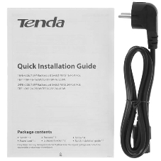Коммутатор Tenda TEF1126P-24-250W, 24×100 Мбит/с PoE + 1×1 Гбит/с Uplink + 1×1 Гбит/с SFP (комбо), неуправляемый
