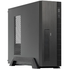Компьютерный корпус CHIEFTEC UNI UE-02B-OP без БП, Slimline desktop, SFX, черный, mATX