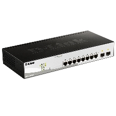 Коммутатор D-Link DGS-1210-10/F1A, 8×1 Гбит/с + 2×1 Гбит/с SFP, настраиваемый