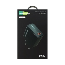 Сетевое зарядное устройство MORE CHOICE (4610196409936) NC60 1USB-C 3.0A PD 20W быстрая зарядка черный