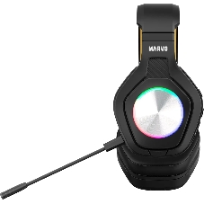Гарнитура MARVO HG9084W Pulz 80W чёрный, беспроводная + проводная, радиоканал, до 50 ч, подсветка, совместимость с PS5, Xbox