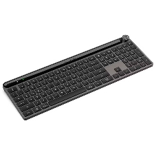 Клавиатура JLab Epic Keyboard гибридная, USB Type-A, Bluetooth, радиоканал, серый