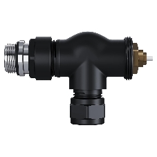 Набор термостатический осевой Royal Thermo Design Pro 15мм М30х1,5 черный
