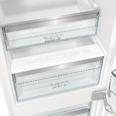 Встраиваемый холодильник Gorenje NRKI517E82WF, полезный объем 244 л, электронное управление, цифровой дисплей, автоматическое размораживание No Frost, быстрое замораживание, интенсивное охлаждение, зона свежести с контролем влажности, инверторный компрессор, энергоэффективность А+