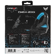 Гарнитура Crown CMGH-2001 чёрный, проводная