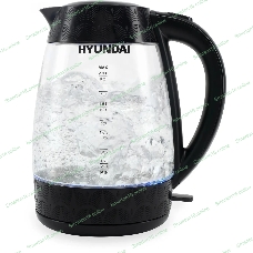 Чайник электрический Hyundai HYK-G4505 2 л, 2200 Вт, черный (корпус: стекло)