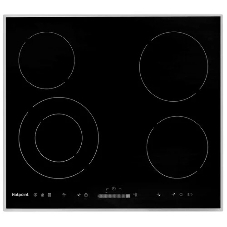 Электрическая варочная поверхность Hotpoint HR 6T2 X S, 4 конфорки, с зоной расширения, стеклокерамика, 6700 Вт