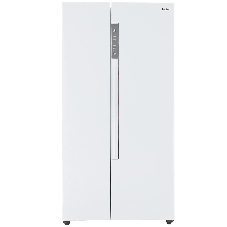 Холодильник Haier HRF-522DW6RU белый двухкамерный 334/173л морозилка слева, No Frost, Side by Side