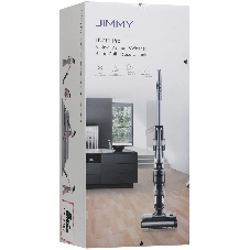 Пылесос вертикальный моющий Jimmy HW11 Pro черный/серебристый, питание от аккумулятора, 100 Вт, уборка влажная/сухая, пылесборник 0.3 л