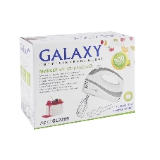 Миксер Galaxy GL 2209 белый, ручной, 300 Вт, 5 скоростей