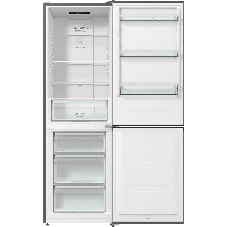 Холодильник Gorenje NRKE62XL серебристый металлик двухкамерный 203/99л морозилка снизу, No Frost