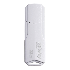 Флешка USB Smartbuy CLUE White (SB32GbCLU-W3), 32Gb, USB 3.0/3.1, R/W 40/25, белый