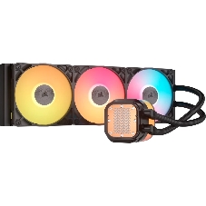Система жидкостного охлаждения Corsair iCUE LINK TITAN 360 RX LCD (360мм, черный, RGb/ Fans: 3x120мм, 73.5CFM, 36dBA, 2100RPM/ S: 1851, 1700, AM5, AM4)