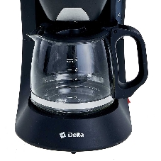 Кофеварка капельная Delta DL-8153 черный, исп. кофе - молотый, 0,6 л, 600 Вт