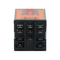 Реле миниатюрное силовое, 3CO, ком. ток 16А, AgSnO2, напряжение 230V AC, опция: тест-кнопка+светодиод