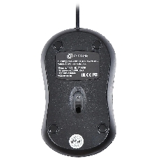 Мышь проводная Oklick 115S черный, 1200 dpi, USB, кнопки - 3