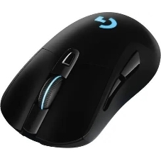 Мышь игровая Logitech G703 Lightspeed черная, сенсор 100-25600dpi (Hero25K), беспроводная 2.4GHz + USB 1,8м, 5 программируемых кнопок + колесо прокрутки, RGB-подсветка, под правую руку