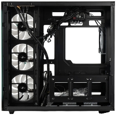 Корпус Eurocase M430ZAF Black, Midi-Tower, чёрный, 4 x 120 мм (3 x 120 мм на боковой панели, 1 x 120 мм на задней)