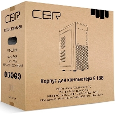Компьютерный корпус CBR PCC-ATX-E188-WPSU ATX Miditower E188, без БП, 1*USB 3.0, 2*USB 2.0, HD Audio+Mic, черный