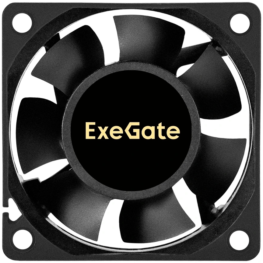 Вентилятор корпусной ExeGate EX06025S2P-5, 60 мм, 3500 об/мин, 25 дБ, 2-pin, без подсветки