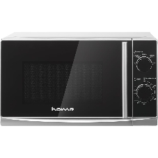 Микроволновая печь home HMM207ES черный/серебристый, 20 л, 700 Вт, переключатели - поворотный механизм