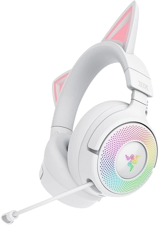 Гарнитура Razer Kraken Kitty V3 Pro белый, беспроводная, bluetooth, до 70 ч, подсветка