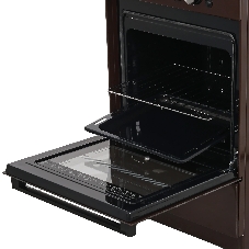 Плита газовая De Luxe 5040.32Г (КР) ЧР 014 коричневый, конфорок 4 шт, духовка 46 л, 50 см x 85 см x 50 см