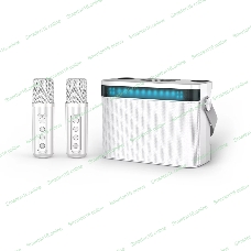 Переносная караоке система TRS2403 iconBIT K902W Колонка 10Вт, 2 микрофона Bluetooth, световые эффекты, аккумулятор в колонке 3000mAh и микрофонах, 22.3*9.6*15.7CM, белый