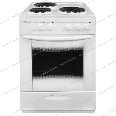 Плита электрическая Лысьва ЭП 301 МС белый, конфорок 3 шт, духовка 57 л, 50 см x 84 см x 60 см (без крышки)