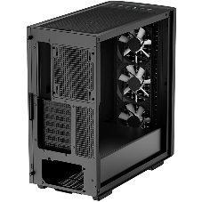 Компьютерный корпус Deepcool CK560 без БП, боковое окно (закаленное стекло), 3xARGB LED 120мм вентилятора спереди и 1x140мм вентилятор сзади, черный, ATX
