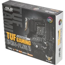 Материнская плата ASUS TUF GAMING B450-PLUS II, AM4, AMD B450, 4xDDR4, 6xSATA, 2xM.2, 1xPCI-E 3.0 x16, 1xPCI-E 2.0 x16, 3xPCI-E x1, 1xHDMI, 1xDP, 1x 1Gb LAN, 4xUSB 3.2 Gen 1, 1xUSB 3.2 Gen 2, 1xUSB-C 3.2 Gen 2, 5x3.5 мм, 7.1, ATX