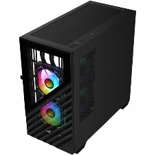 Компьютерный корпус 1STPLAYER DK D7 черный mATX 3x120мм LED fans D7-BK-3F1