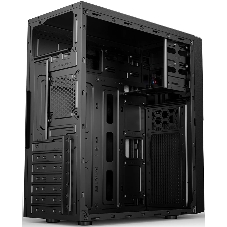 Компьютерный корпус CBR PCC-ATX-E188-WPSU ATX Miditower E188, без БП, 1*USB 3.0, 2*USB 2.0, HD Audio+Mic, черный