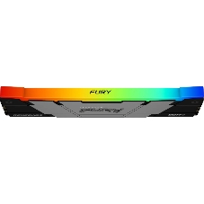 Оперативная память Kingston Fury Renegade, DDR4, 16GB (1x16GB), 3200MHz, CL16, DIMM, с радиатором, RGB, серебристый/черный