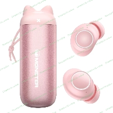 Наушники TWS MONSTER Melody розовый, внутриканальные, Bluetooth, до 5 ч