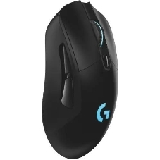 Мышь игровая Logitech G703 Lightspeed черная, сенсор 100-25600dpi (Hero25K), беспроводная 2.4GHz + USB 1,8м, 5 программируемых кнопок + колесо прокрутки, RGB-подсветка, под правую руку