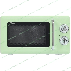 Микроволновая печь Tesler MM-2045 зеленый, 20 л, 700 Вт, переключатели - поворотный механизм